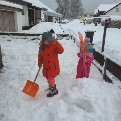 Schneeparadies Vorgarten